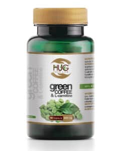 Bočica Green Coffee & L-carnitine proizvoda brena Hug Your Life